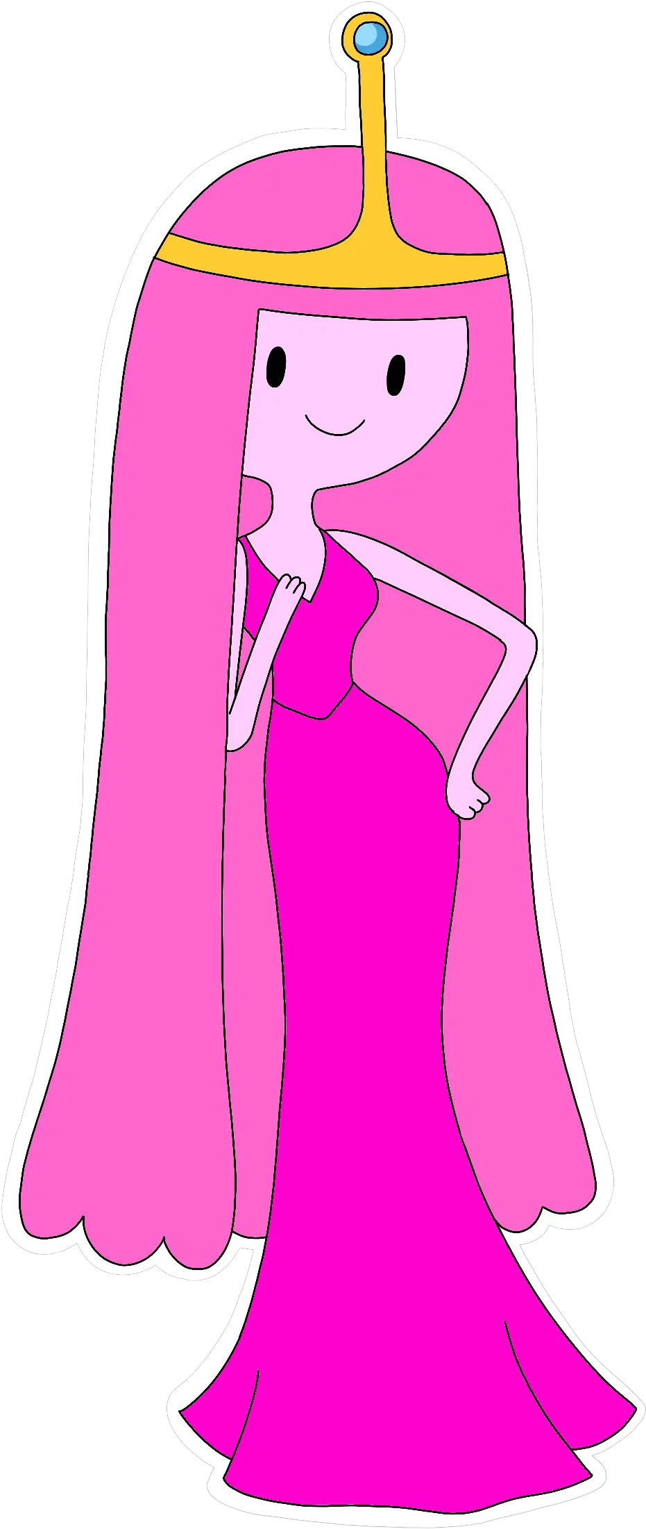 Princess Bubblegum Prom Dress Adventuretime Cartoonnetw Adventure Time Princess Bubblegum Pose Png Princess Bubblegum Png