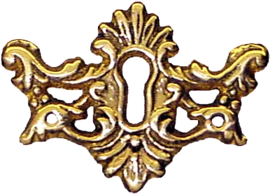 Antique Victorian Cast Brass Keyhole Cover Ornate Keyhole Png Key Hole Png