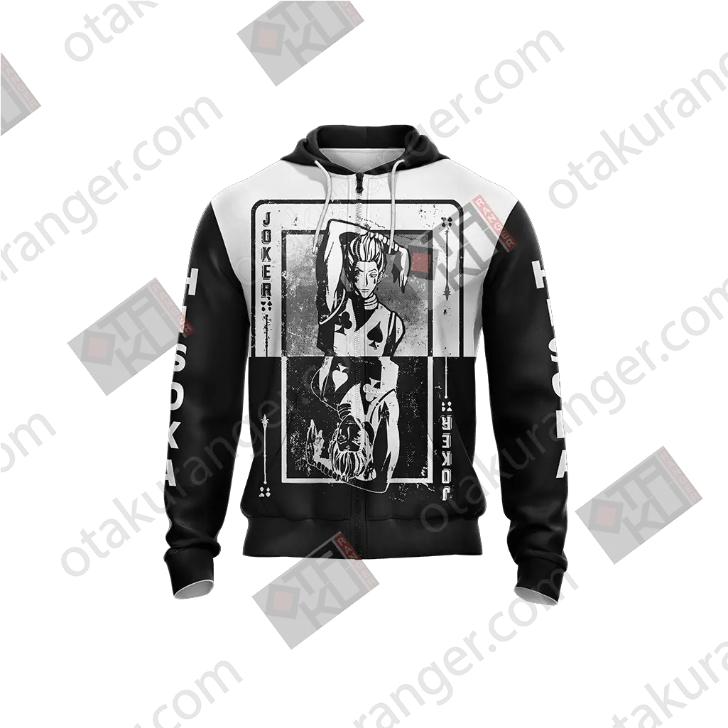 Hunter X Hisoka New Style Unisex Zip Up Hoodie Hoodie Png Hisoka Png