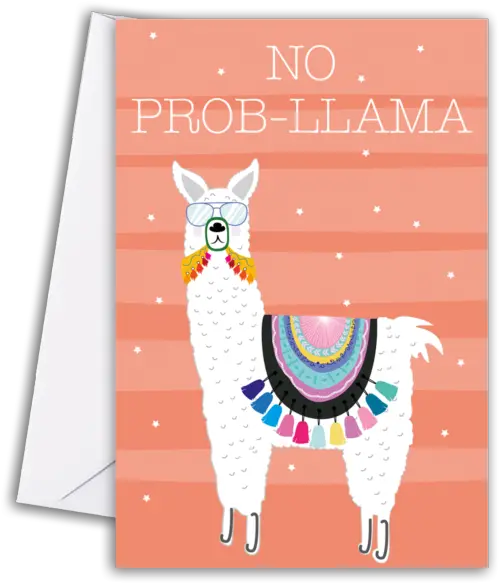 No Prob Cartoon Png Llama Png