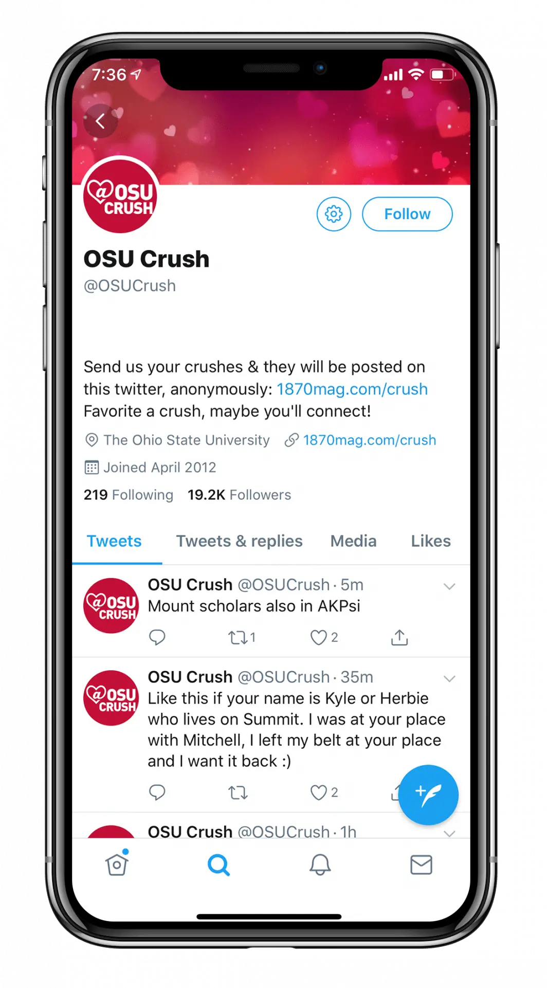 Osu Crush Gives Secret Admirers An Anonymous Outlet Mobile App Png Osu Png