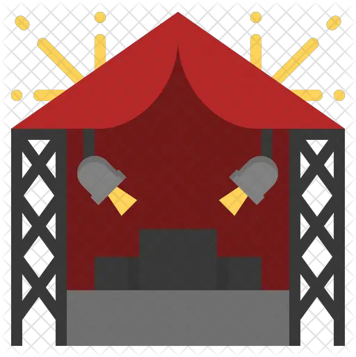 Edm Stage Icon Of Flat Style Illustration Png Edm Logos