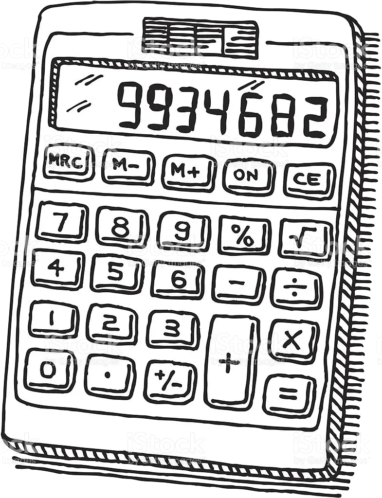 Library Of Calculator Jpg Black And White Calculator Black And White Png Calculator Png