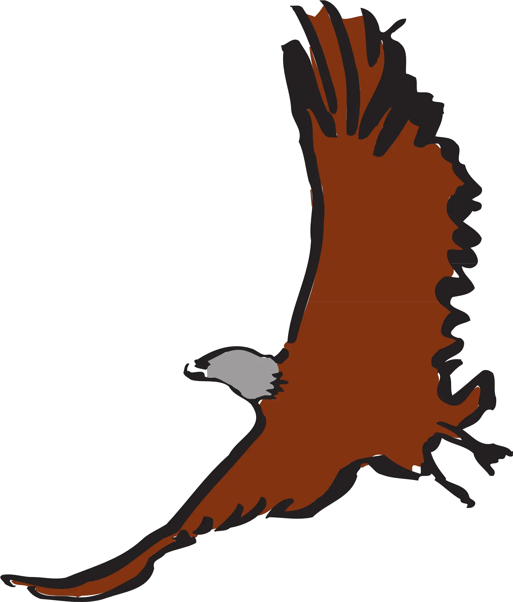 Eagle Flying With Soaring Wings Vector Drawing Clip Art Png Wings Vector Png