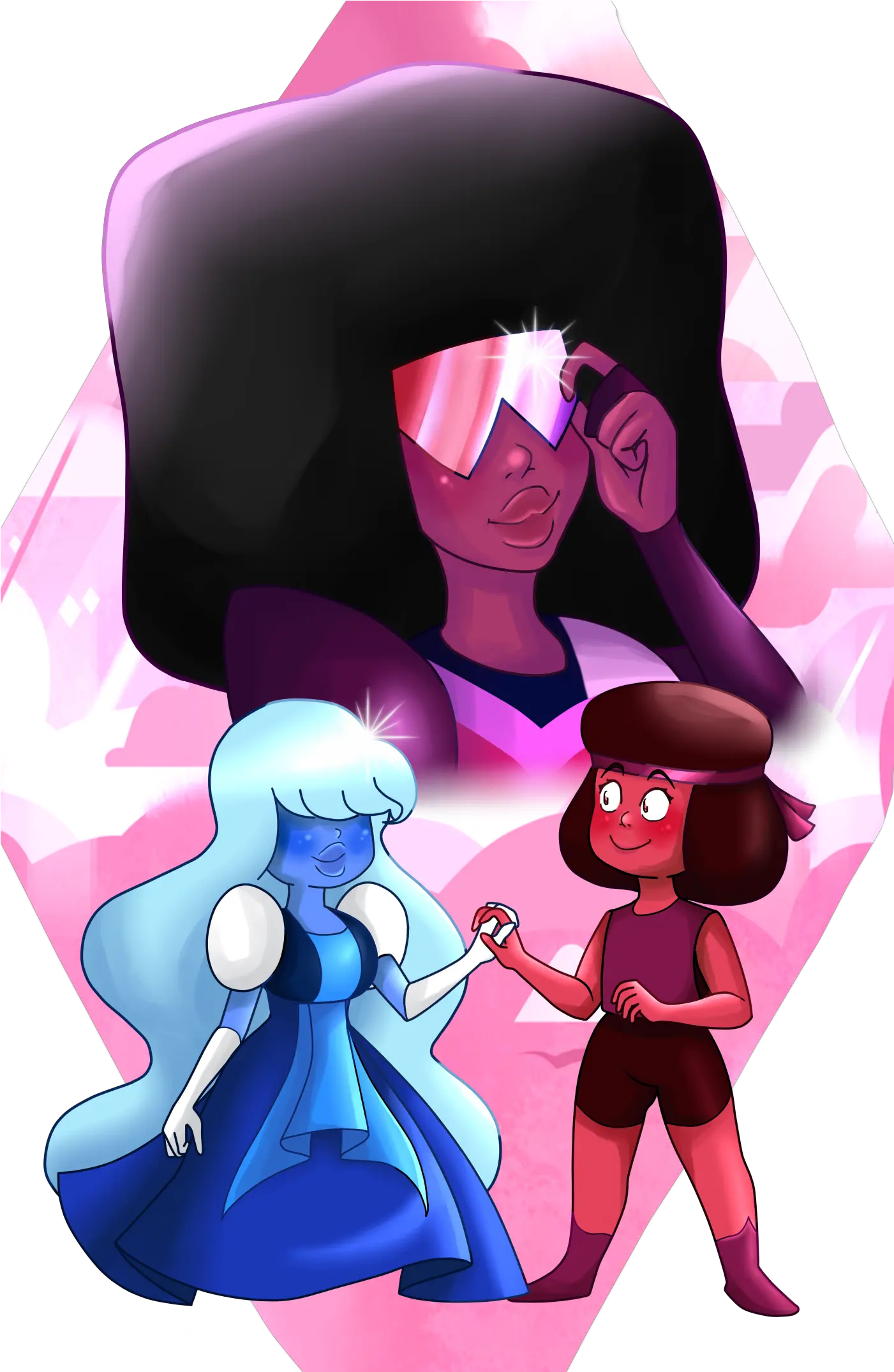 Ruby Sapphire With Garnet By K3mami Fictional Character Png Garnet Png