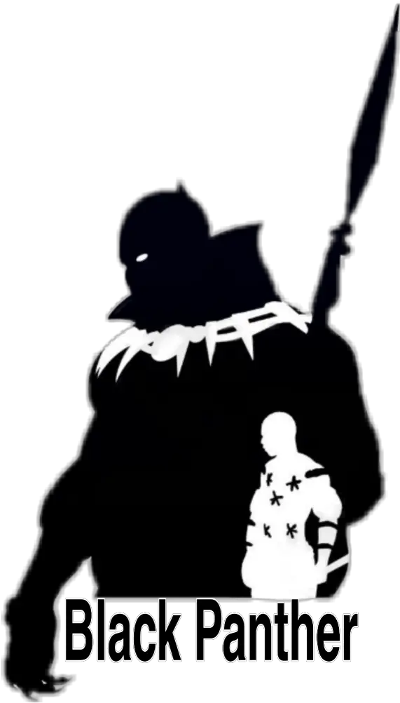 Blackpanther Blackpanthermovie Marvel Avengers Black Panther Silhouette Art Png Black Panther Logo Marvel