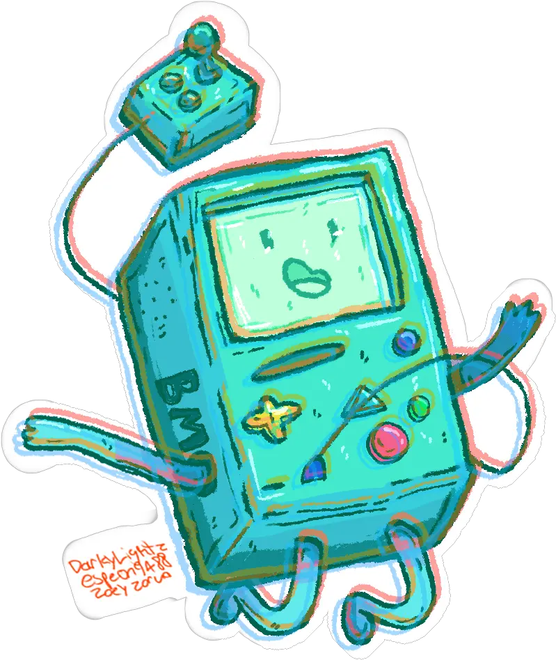 Bmo Artwork By Me Adventuretime Dot Png Bmo Png