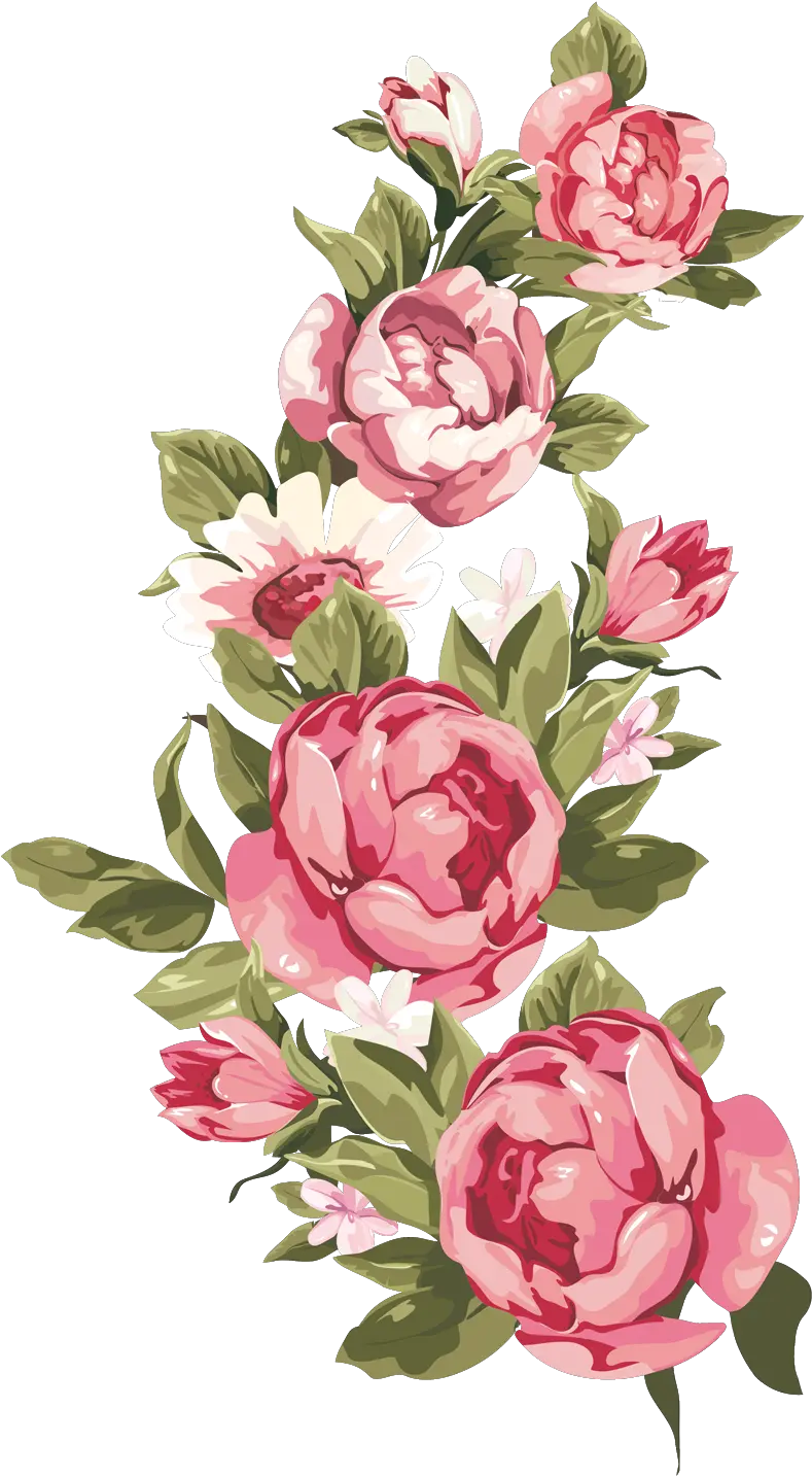 Library Of Peony Flower Png Free Vintage Text Box Png Peonies Png