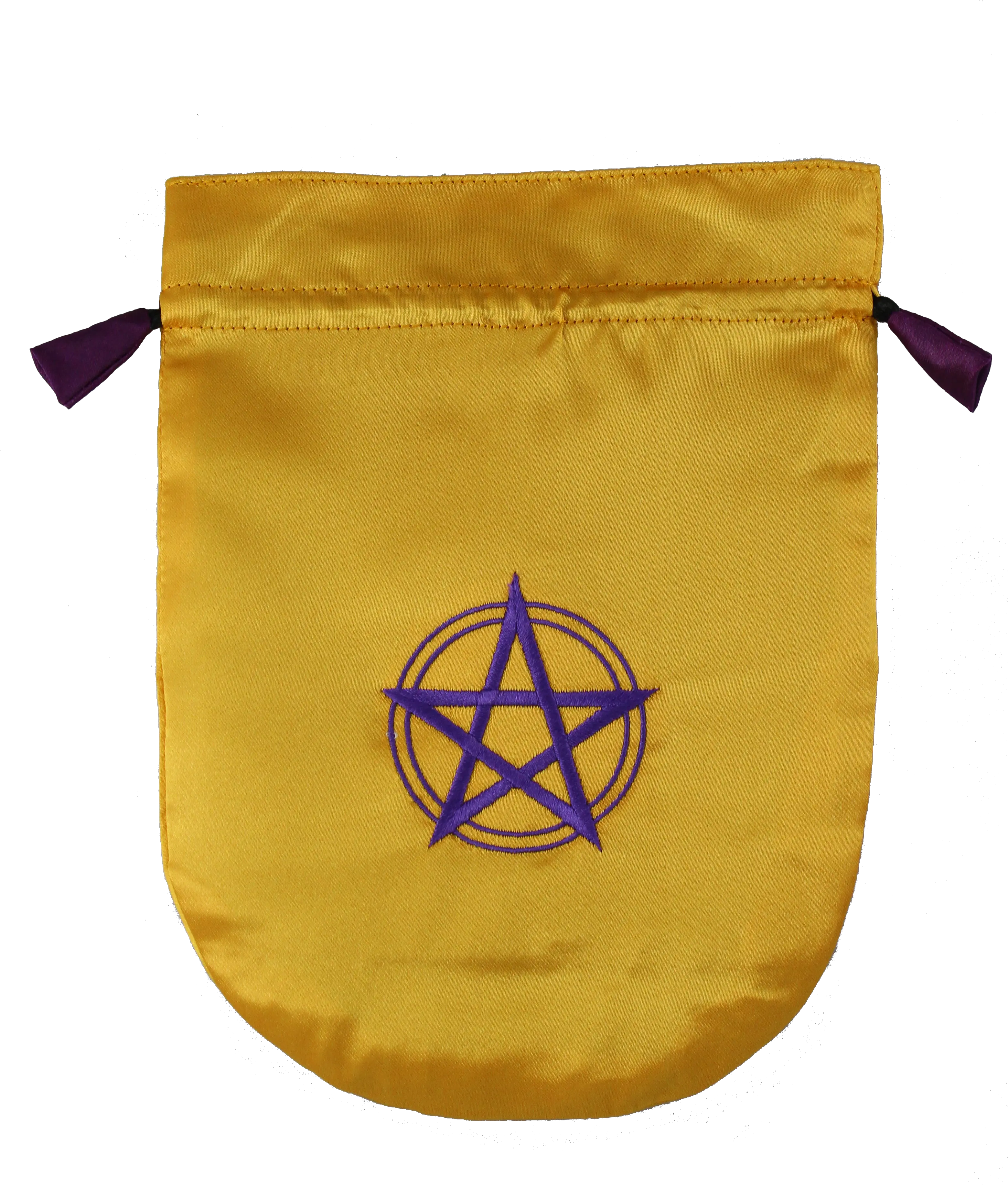 Pentagram In Circle Yellow Satin Messenger Bag Png Pentagram Transparent