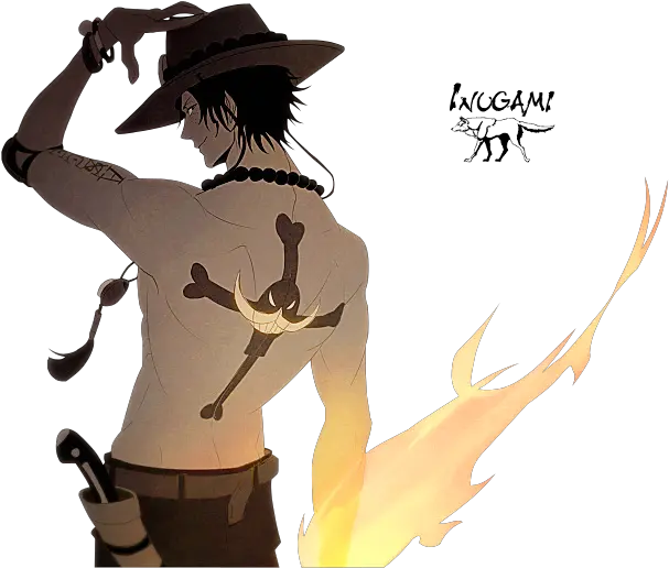 Render Portgas D Ace One Piece Pirate One Piece Png Ace One Piece Luffy Png
