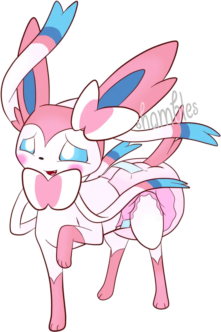 Pokemon Sylveon In Diapers Clipart Sylveon Wearing A Diaper Png Sylveon Png