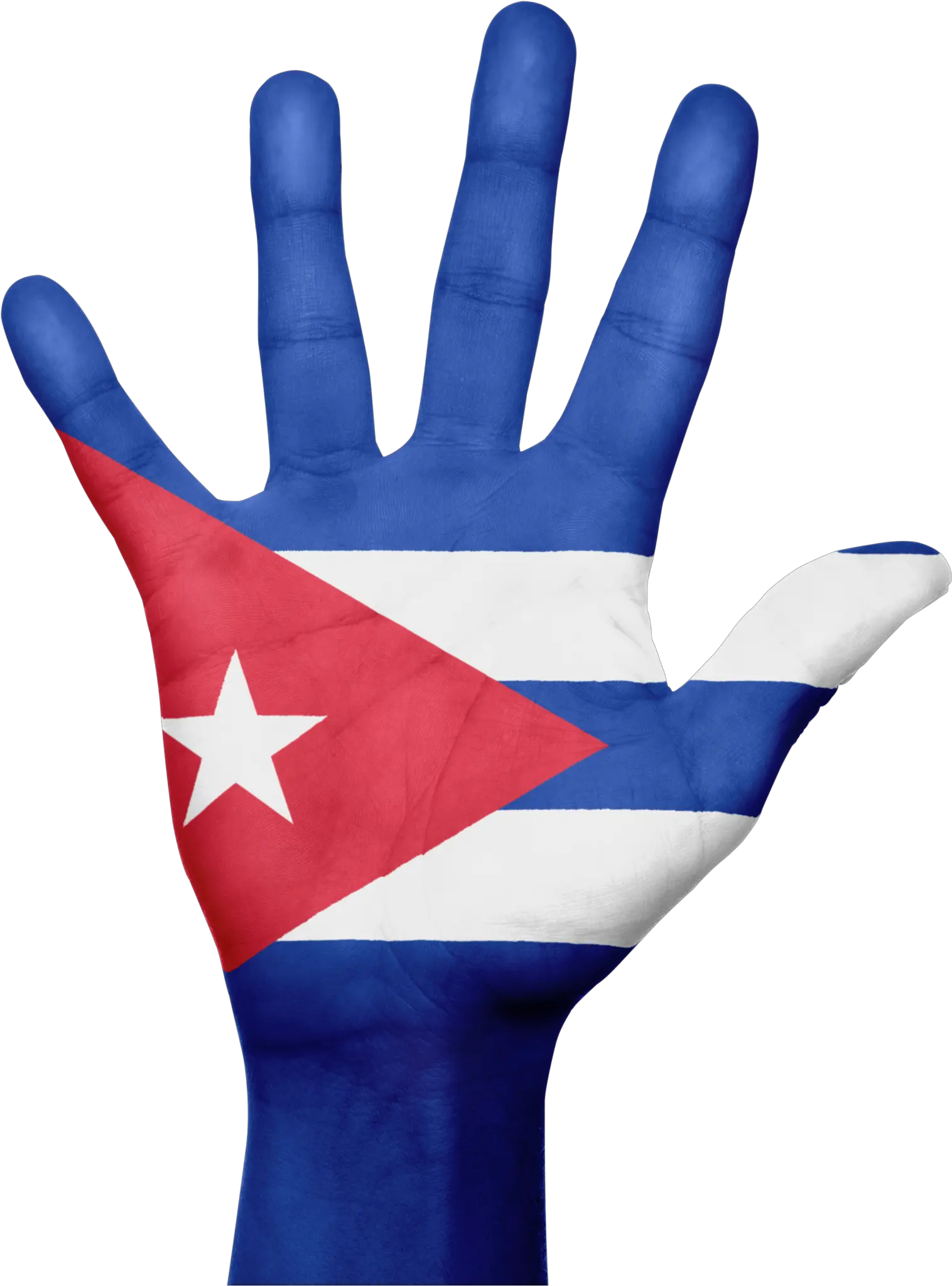 Bandera De Cuba Png Cuban Flag On Hand Cuba Png