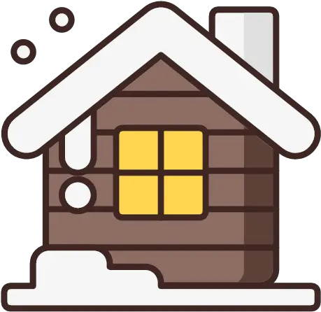 House Snow Winter Wooden Icon Joyful Christmas Png House Icon Transparent
