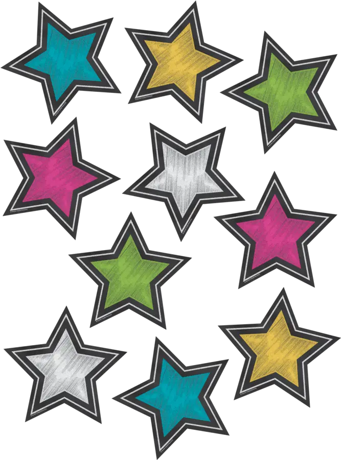 Chalkboard Brights Stars Accents Chalkboard Stars Png Chalk Board Png