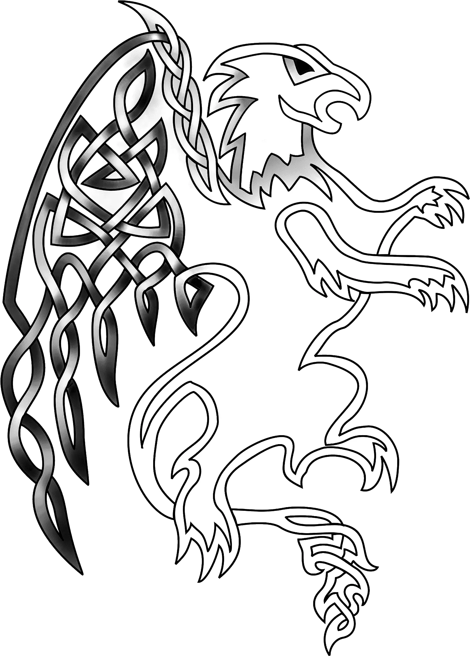 Top Celtic Symbols And Their Meanings Irish Celtic Griffin Png Tribal Wolf Icon