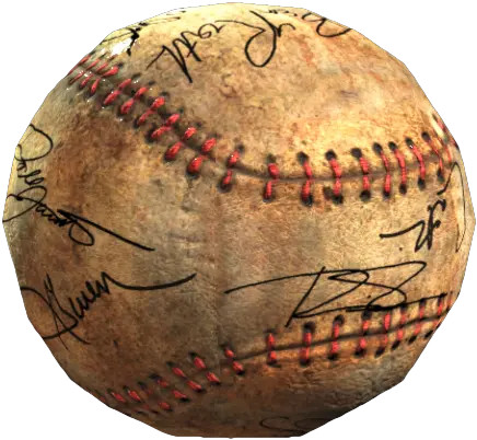 Signed Baseball Fallout Wiki Fandom Fallout 4 Signed Baseball Png Baseball Transparent
