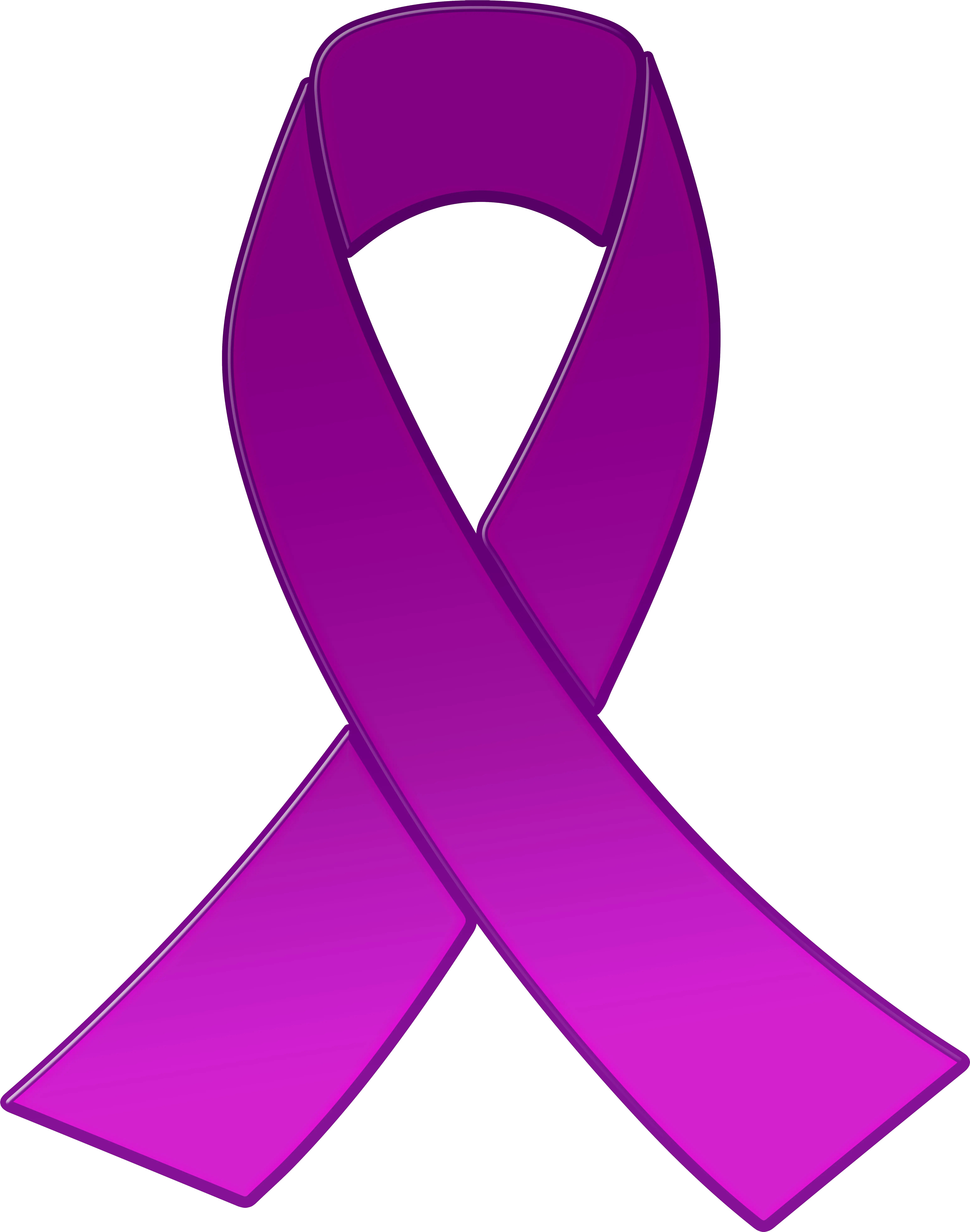 Purple Awareness Ribbon Png Free Transparent