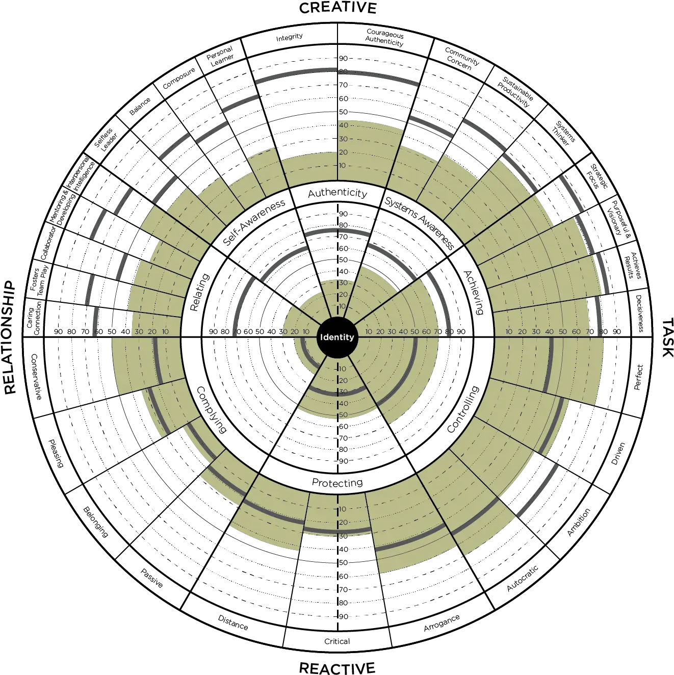 Leadership Circle 360 Profile With Line Of Sight Coaching Leadership Circle Profile Png Circle With Line Through It Transparent png