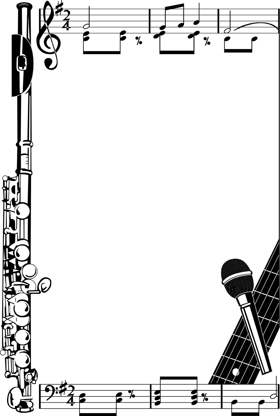 Music Notes Borders Png Illustration Of Music Border Music Png png