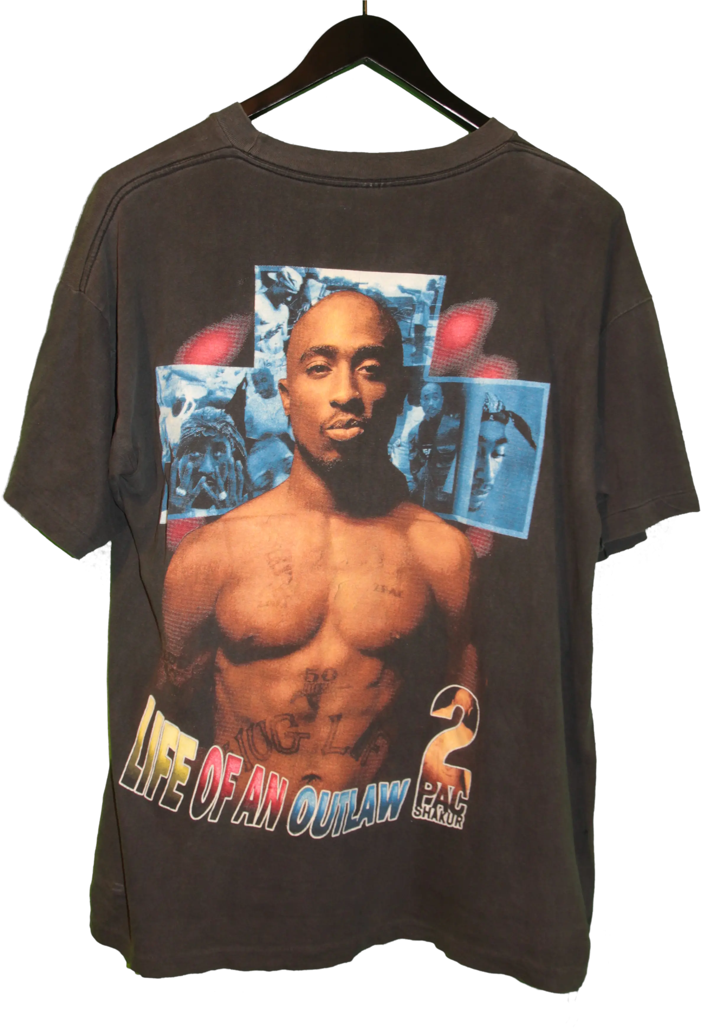 2pac 1996 Makaveli Life Of An Outlaw Rap Tee Life Of An Outlaw 2pac Tee Png Tupac Png