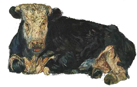 Sharonhcom Zebrazapps And Van Gogh Vincent Van Gogh Cow Png Cow Transparent Background