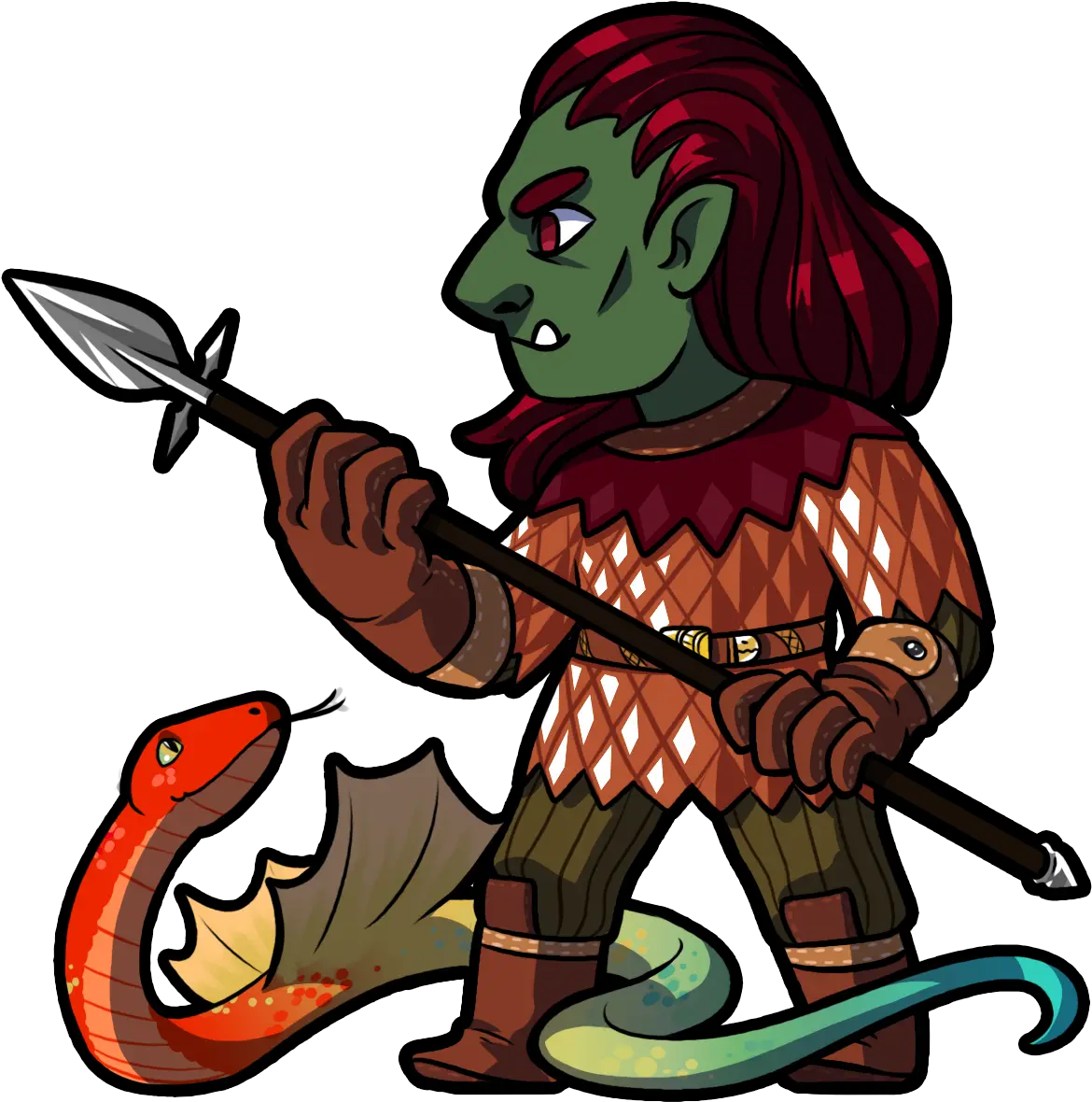 Redgryphon Supernatural Creature Png Orc Icon