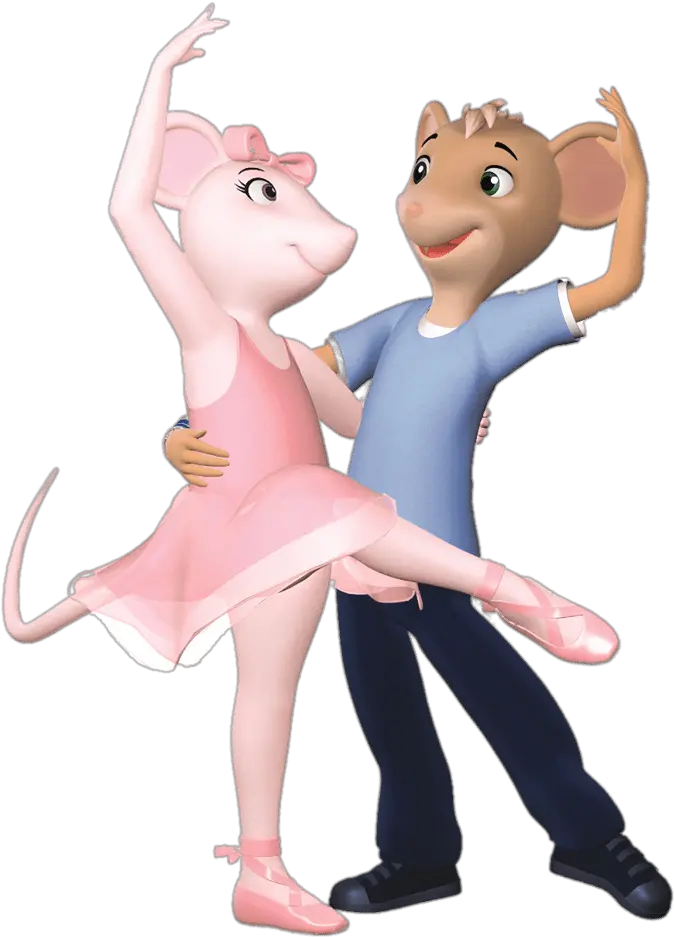 Angelina And Marco Dancing Transparent Angelina Ballerina Y Marco Png Marco Png