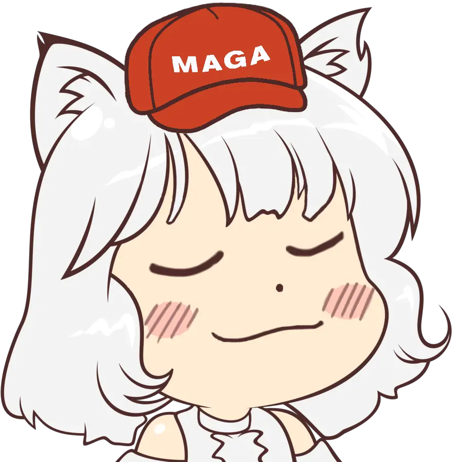 Freetoedit Awoo Maga Trump Anime Animeright Eyesshut Maga Awoo Png Maga Png