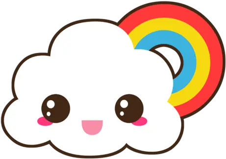 Cute Clouds Png 2 Image Nuvem Kawaii Desenho Cartoon Cloud Png