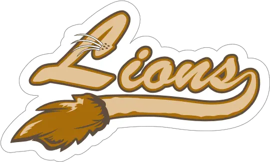 Lion Logo Type Mascot Sticker Clip Art Png Lion Mascot Logo