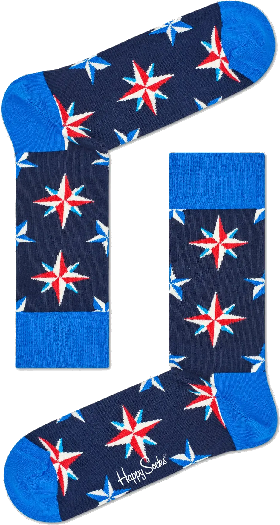 Happy Socks Nautical Star Sock Png Nautical Star Png