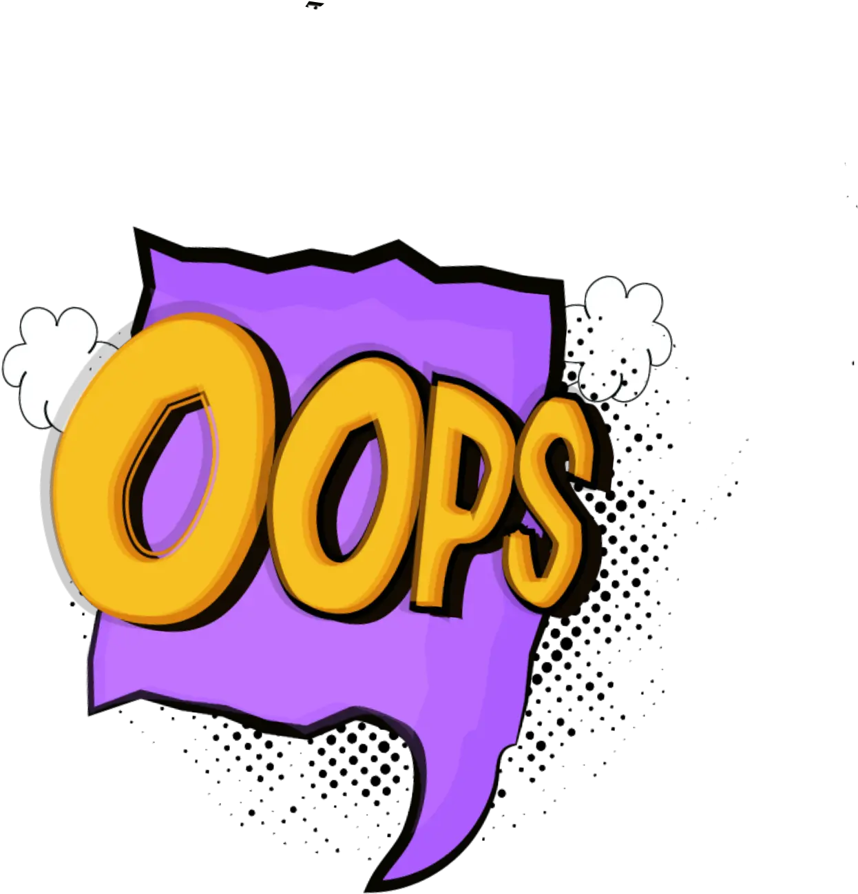 Oops Oopssticker Speechbubble Clip Art Png Oops Png