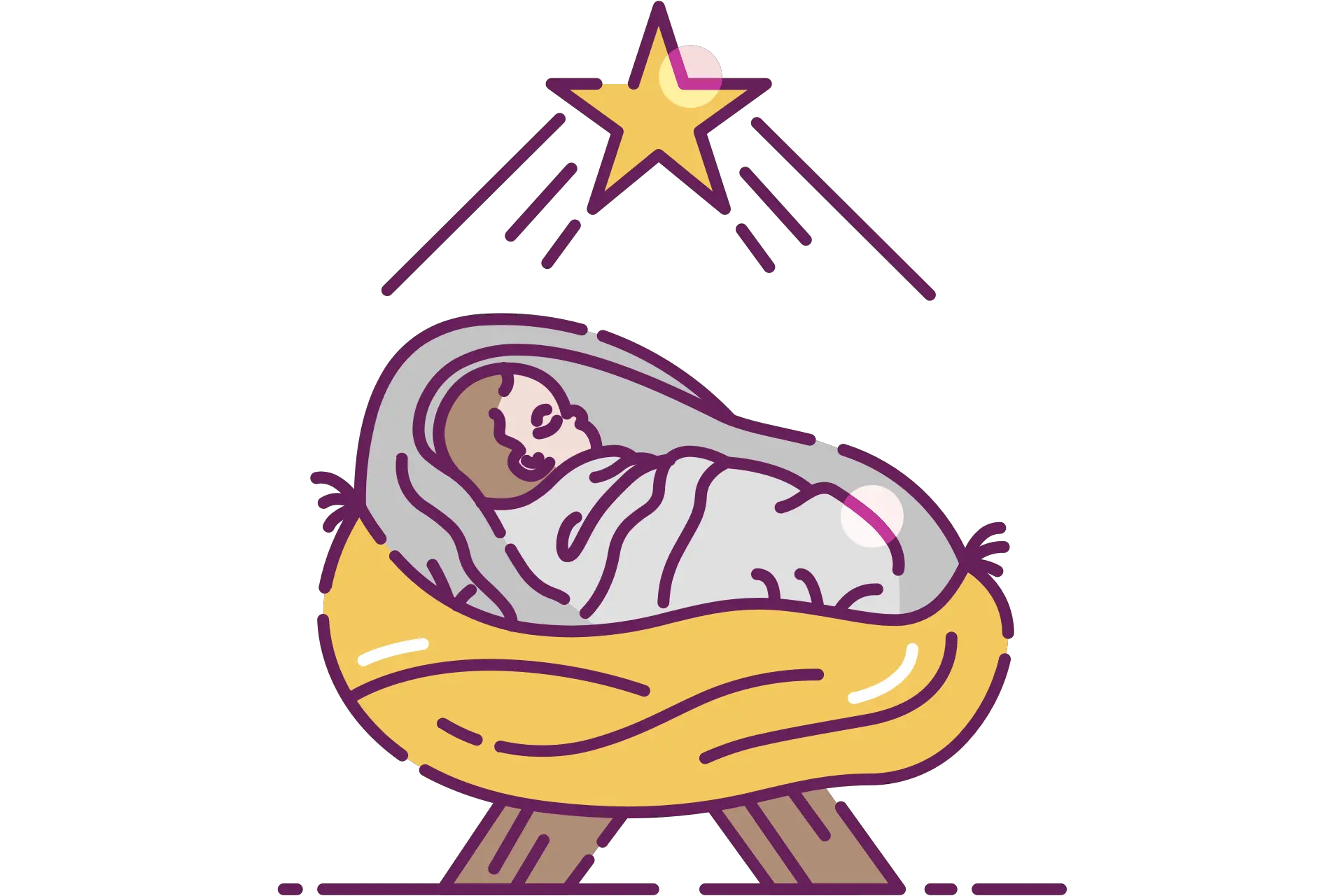 Baby Jesus In A Manger Clip Art Jesus In A Manger Clip Art Png Manger Png