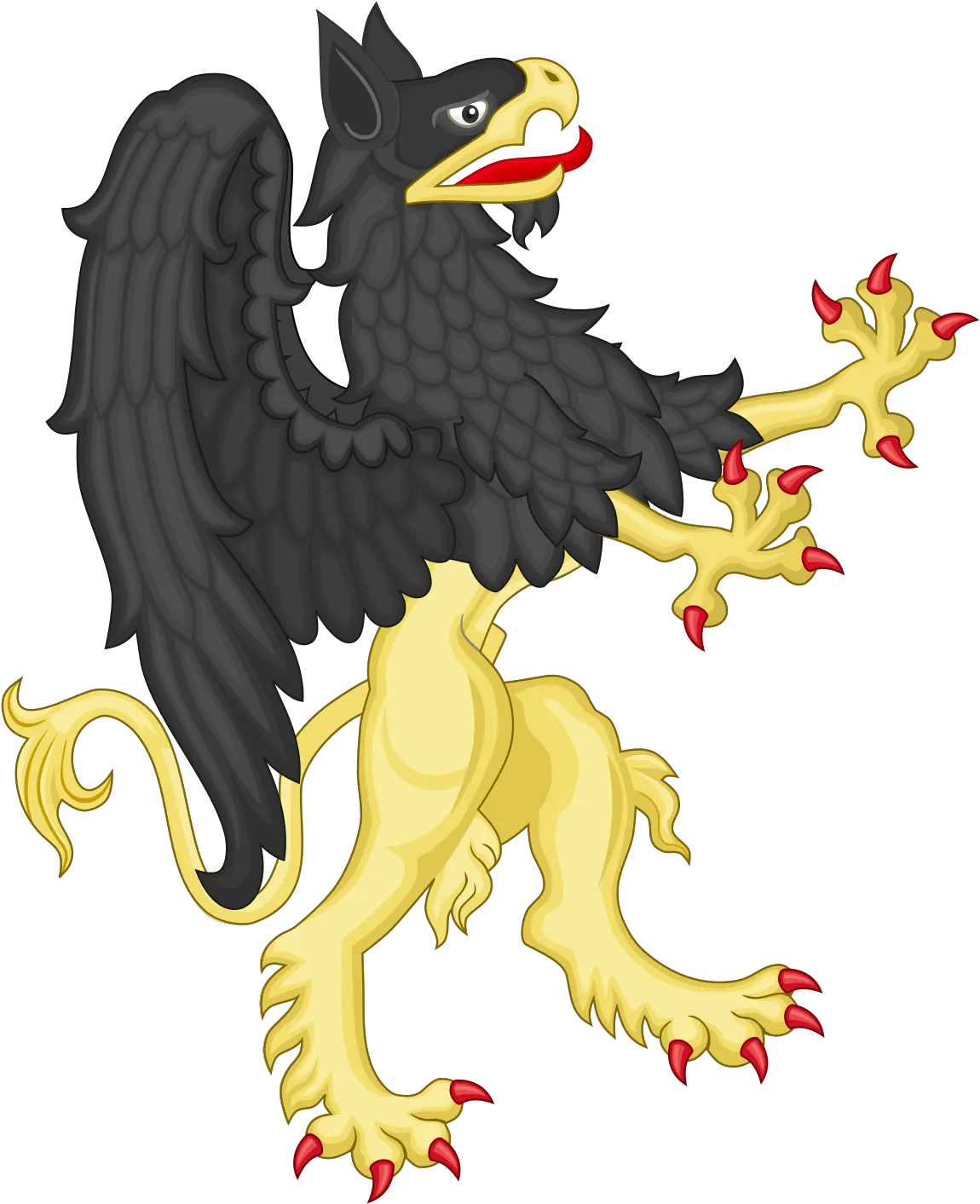 Sable Supporter Coat Of Arms Png Griffin Png