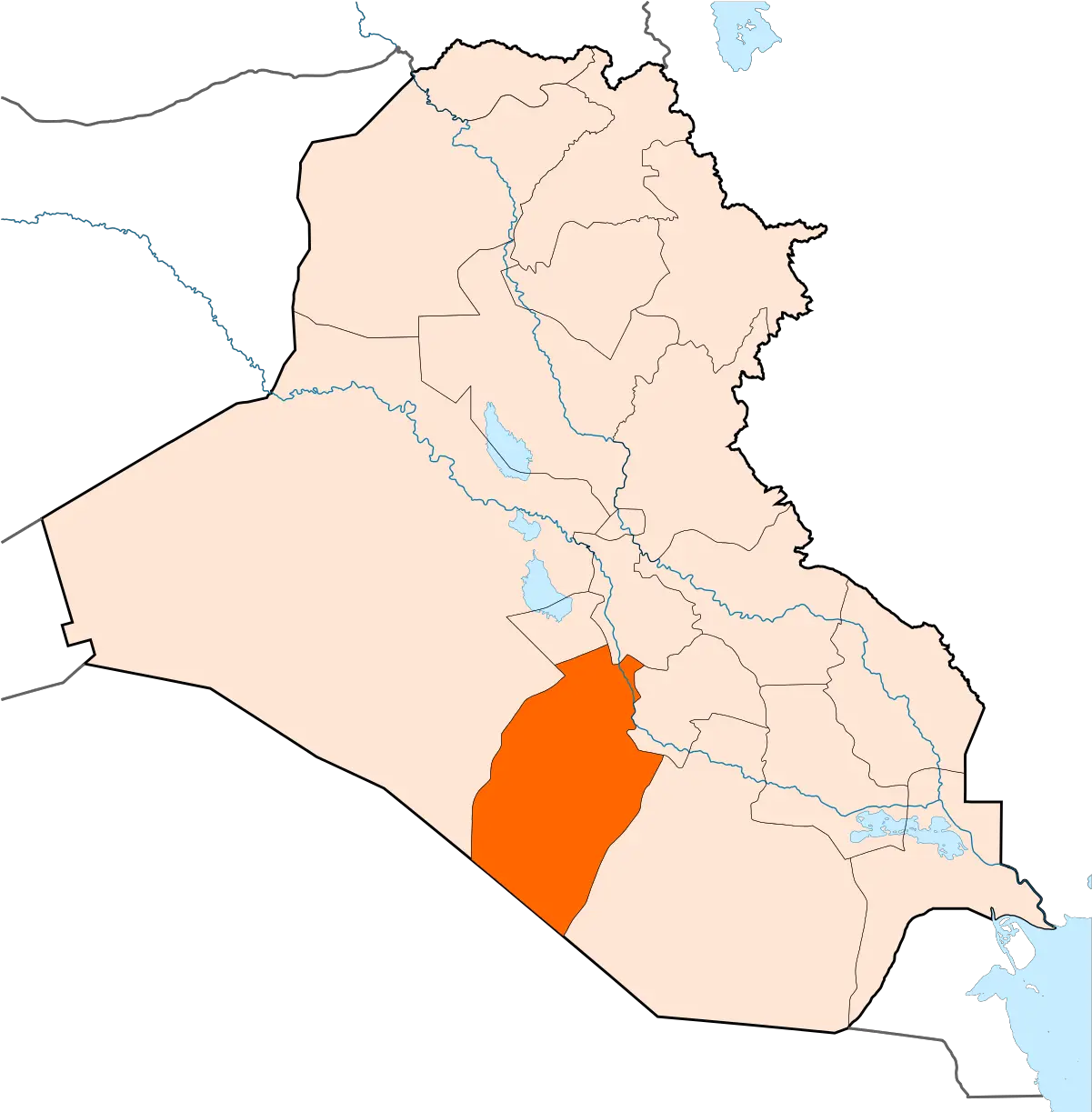 Fileal Najaf Mapsvg Wikimedia Commons Najaf Map Png Lorax Png