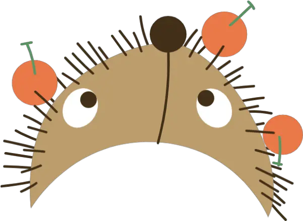 Free Online Hedgehog Animals Fruit Cute Vector For Illustration Png Cute Stickers Png