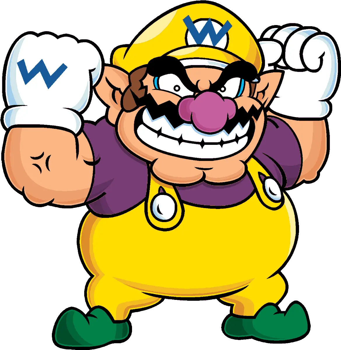 Wario Clipart Transparent Cartoon Mario Red Overalls Png Wario Transparent