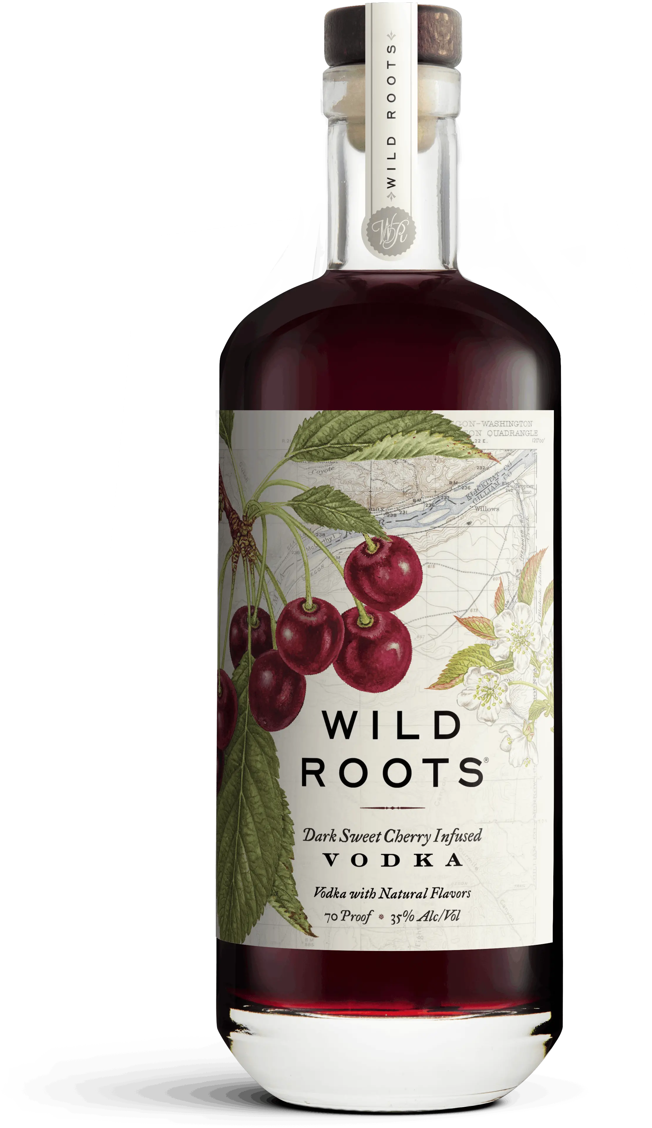 Wild Roots Cherry Vodka Bottle Wild Roots Vodka Png Vodka Bottle Png