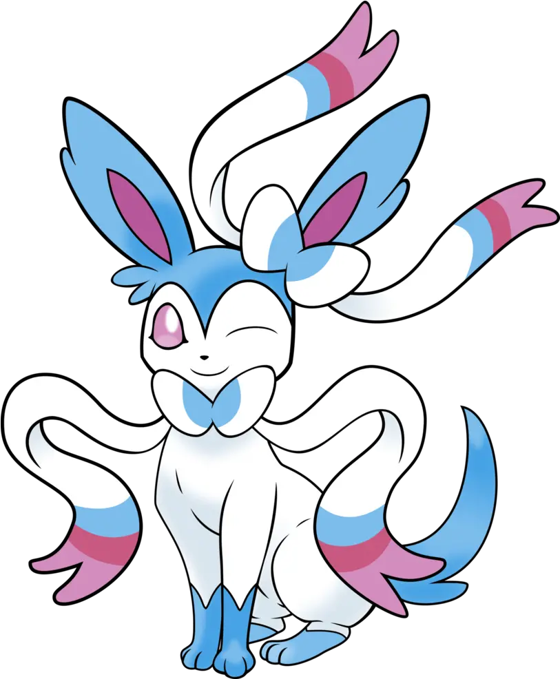 Sylveon Shiny Png 3 Blue Sylveon Pokemon Sylveon Png