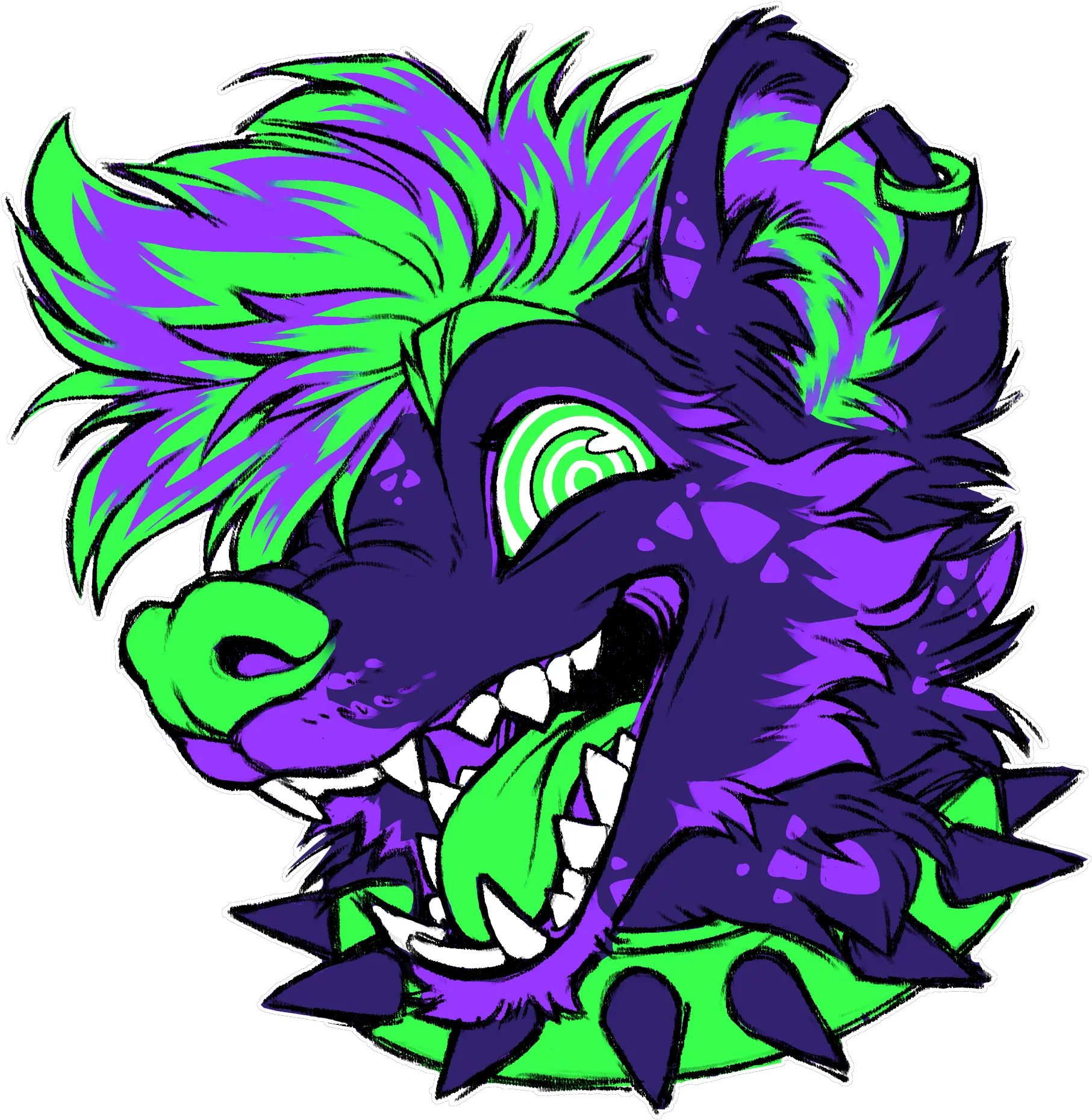 Purple Hyena Png