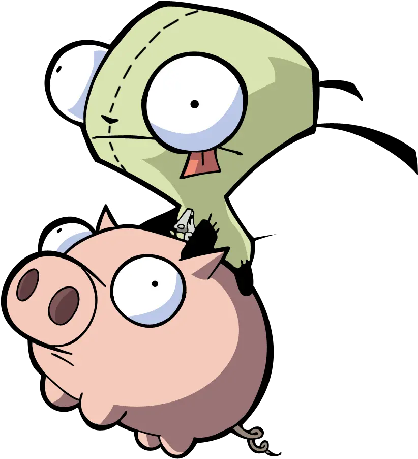 Invader Zim Gir Pig Transparent Png Invader Zim Gir Gir Png