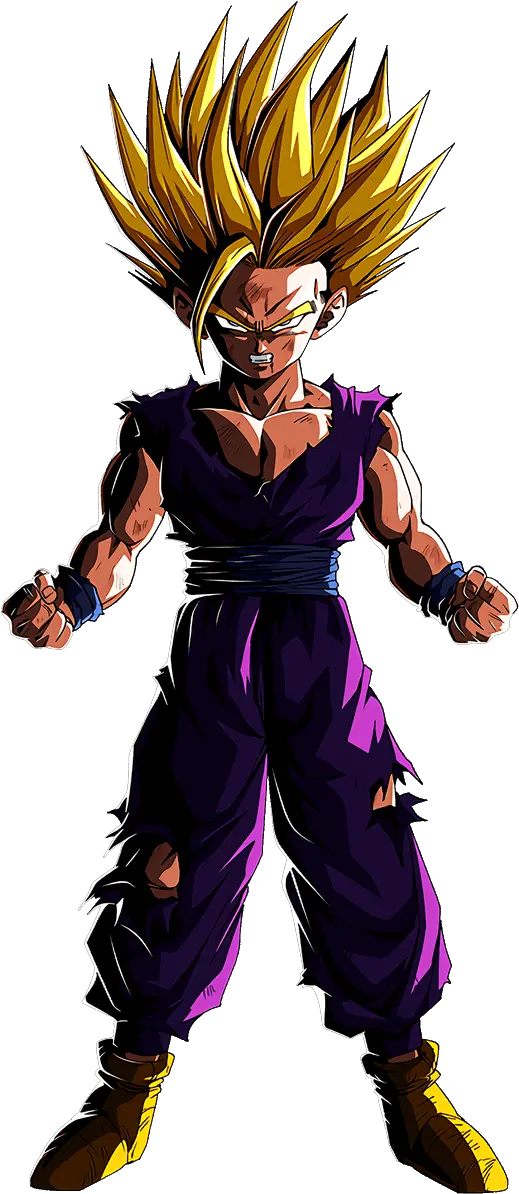 Gohan Art From Purple And Green Characters Png Gohan Png