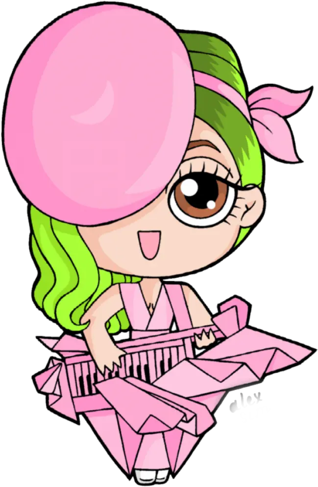 Mq Pink Ladygaga Princess Chibi Lady Gaga Chibi Png Lady Gaga Transparent
