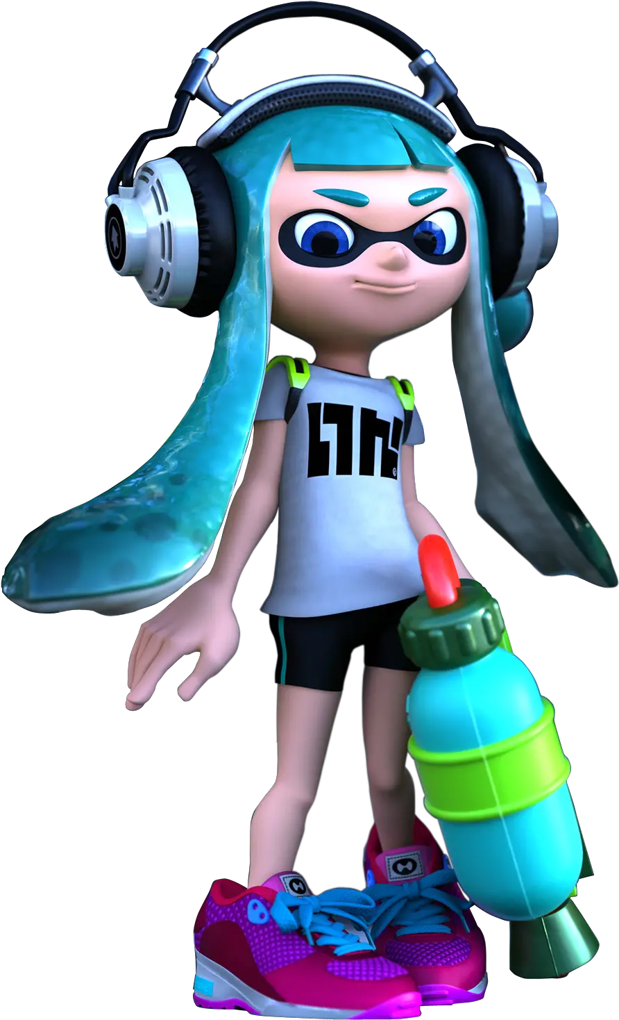 Splatoon Inkling Girl Blue Transparent Splatoon Light Blue Inkling Png Inkling Png