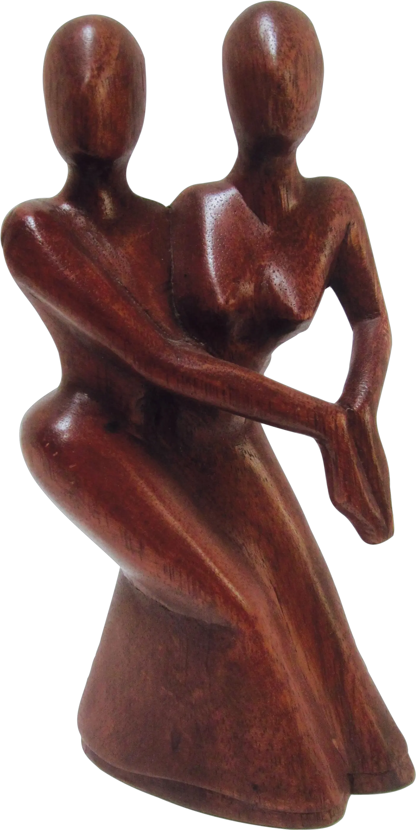 Embracing Lovers Statue Png Wood Carving Statue Png