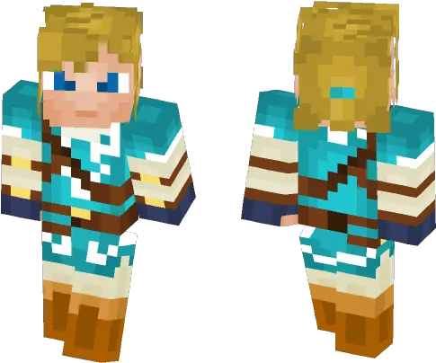 Download Link Zelda Breath Of The Wild Minecraft Skin For Minecraft Png Link Zelda Png