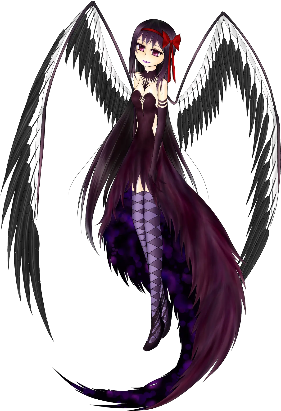 Akemi Homura And Akuma Mahou Shoujo Madoka Magica Angel Png Akuma Transparent