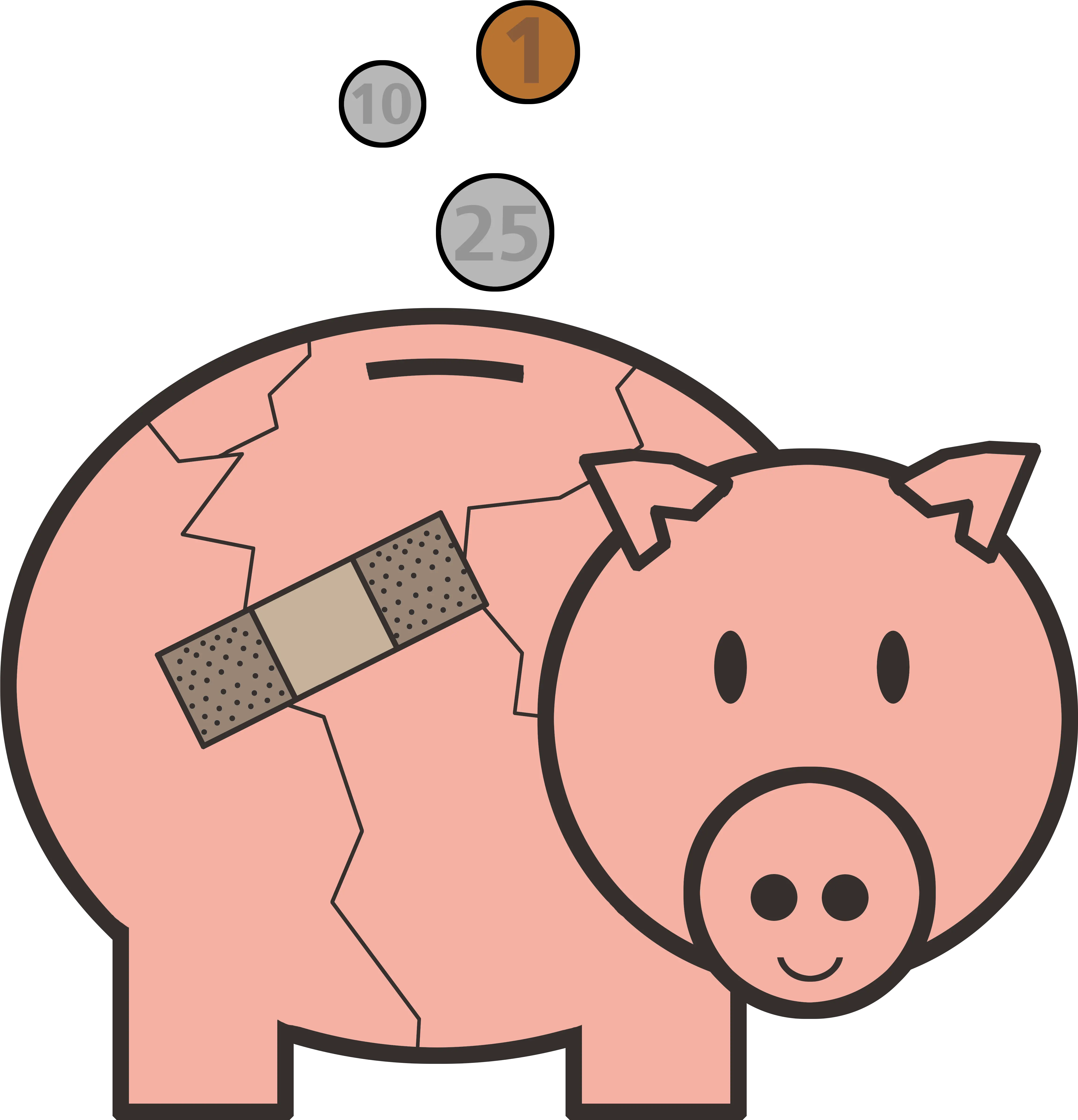 Piggy Bank Is A Fellow Central Pa Blog Happy And Sad Face Png Hei Hei Png
