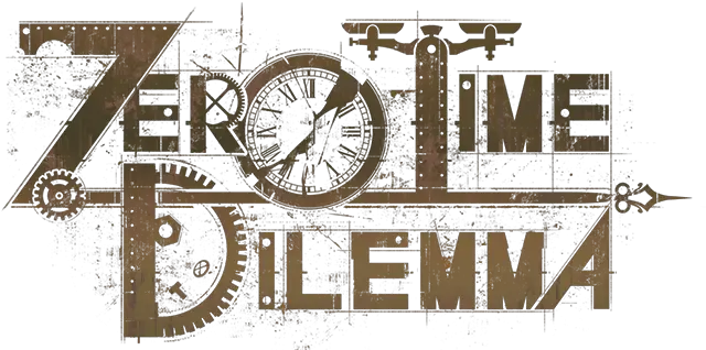 Gme Logozerotimedilemma Spike Chunsoft Poster Png Clock Logo