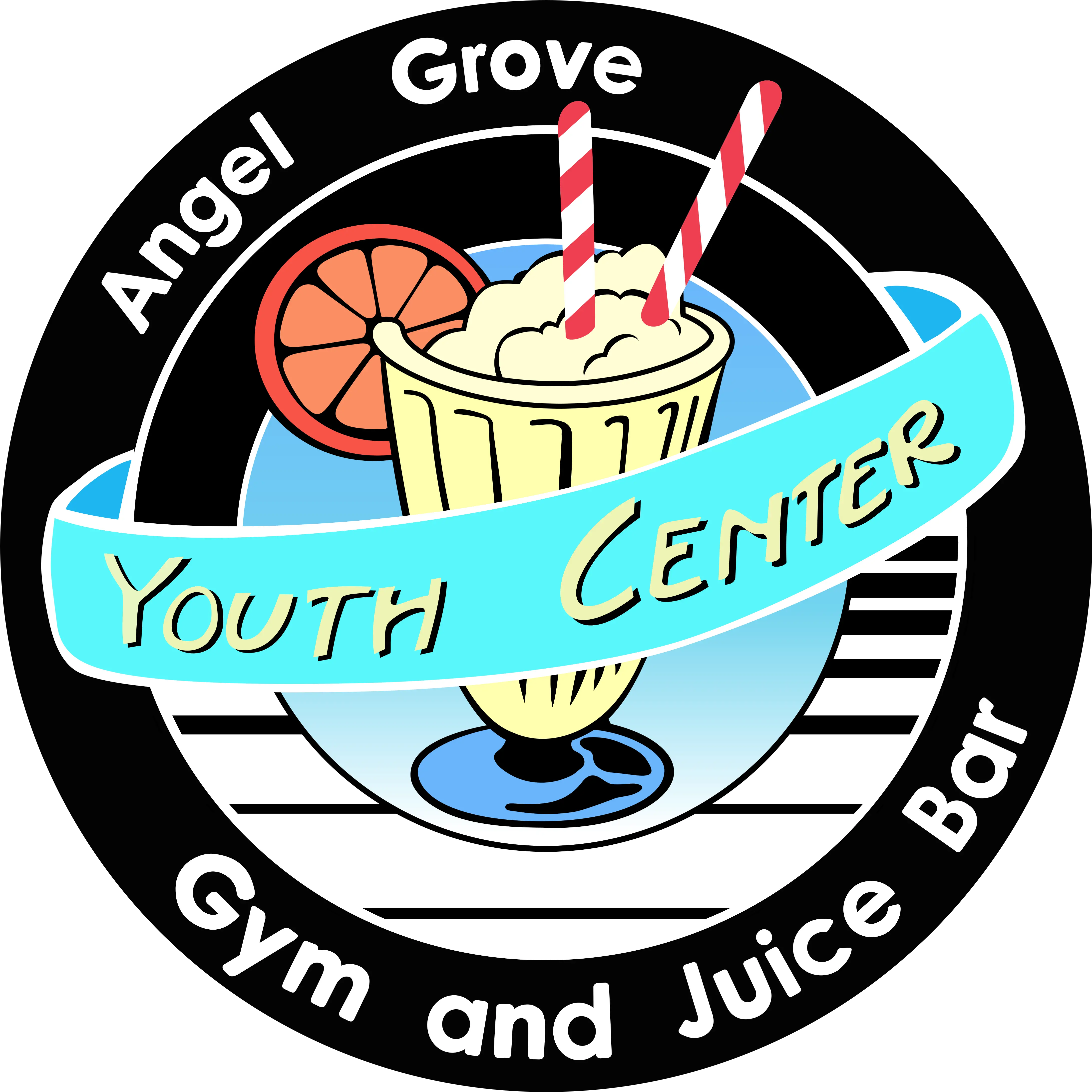 Angel Grove Juice Bar Logo Clipart Angel Grove Youth Center Png Gym Logos